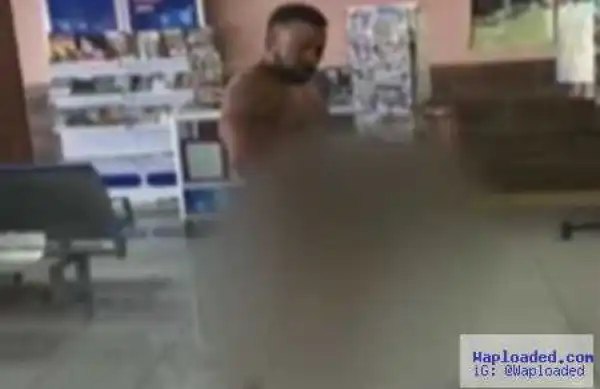 Shocking! Man Strips N*ked in Airport Departure Lounge and Dances in Front of Travelers (Video)